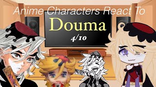 Anime Characters React To  Douma  410  higugiin [upl. by Patti878]