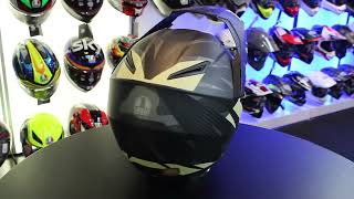 AGV AX9 Steppa Adventure Helmet CarbonGreySand [upl. by Essilevi6]