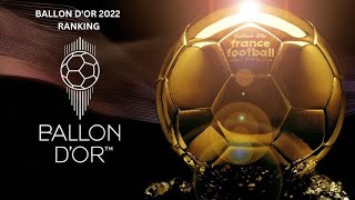 Ballon Dor 2022 Ranking [upl. by Akemor]