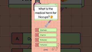 Hiccups that lasted 68 years Learn its scientific term 🫢 mededtrivia brainteasers trivia quiz [upl. by Hafeetal]