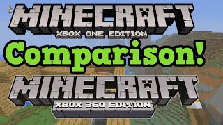 Minecraft Xbox One VS Xbox 360 Graphics Comparison PS3 vs PS4 [upl. by Yanad425]