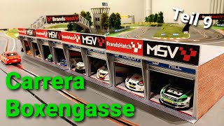 Wir bauen eine Carrera Digital Bahn Teil9  Carrera Boxengasse dekorieren und gestalten [upl. by Ellertnom]