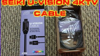 SEIKI UVISION CABLE 4K UHD UPSCALE SET UP AND REVIEW [upl. by Esekram105]