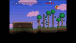 Terraria Tutorial  How to Survive your First Night HD [upl. by Cori]