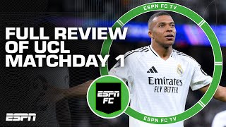 FULL REVIEW of UEFA Champions League Matchday 1  ESPN FC [upl. by Atolrac]