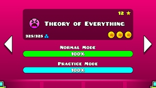 Geometry Dash Walkthrough  Level 12 Theory of Everything ALL COINS [upl. by Notsirhc162]