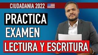 EXAMEN DE CIUDADANIA AMERICANA  LECTURA Y ESCRITURA [upl. by Neffirg]