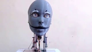 Athena  An attentive human like robot head [upl. by Ailatan]