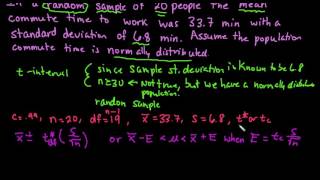 tInterval  TINspireGiven Stats [upl. by Ivie]