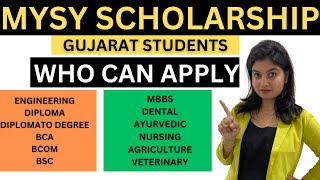 MYSY Scholarship  Who can Apply  Eligibility  Engineering  Diploma  D2D  MBBS  Pharmacy  BCA [upl. by Haisa]