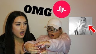 REACTING TO MY LITTLE SISTERS CRINGEY MUSICALLYS PT4 [upl. by Eedebez]