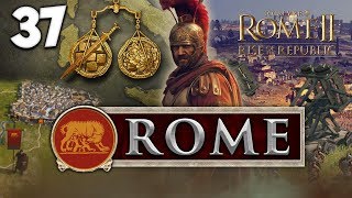 SAILING INTO CARTHAGE Total War Rome II  Rise of the Republic  Rome Campaign 37 [upl. by Alfi]