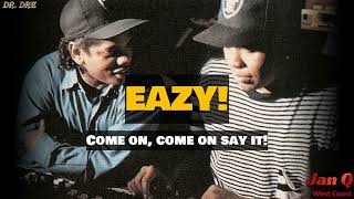 EazyE amp NWA  We Want Eazy Lyrics [upl. by Ollayos449]