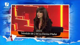 🔴 Oana Lis la 40 de întrebări cu Denise Pilafai 😂 [upl. by Azer307]