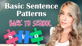 Basic Sentence Structure in English  5 Simple Sentence Patterns [upl. by Cariotta]