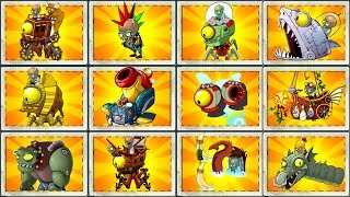 Every Zombot Fight Plants vs Zombies 2 Mod Max Level Plants Power Up vs All Zomboss Primal PVZ 2 [upl. by Kissiah779]