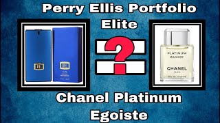 Perry Ellis Portfolio Elite  Chanel Platinum Egoiste Clone  First Impressions Kind Of [upl. by Mccready169]