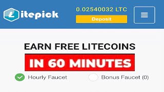 Earn 0025 Free LTC Every 60 Minutes without investing Legit LiteCoin Claiming Site [upl. by Berhley]