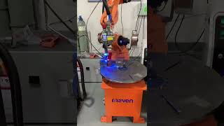 Robotic arm laser welding with dual wire  both side welding through laser factory machine [upl. by Eeruhs]