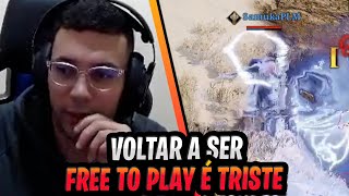 SAMUKA VOLTOU A JOGAR NA SUA CONTA TINHA ESQUECIDO COMO ERA SER F2P 👀  CORTES NIGHT CROWS [upl. by Phalan]