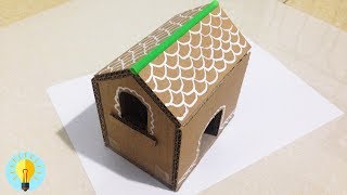 Bastelideen wie mache ich einen karton haus DIY [upl. by Richardson]