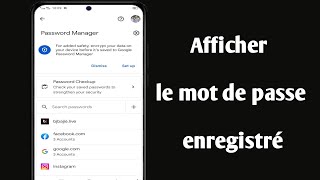 Comment afficher les mots de passe enregistrés sur votre mobile [upl. by Aehcim239]