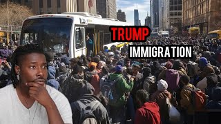 Migrants Flood NYC To Avoid Trump Deportations  Reaction [upl. by Natelson]