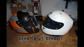 HJC RPHA 11 VS HJC RPHA 70  Which Helmets Best amp Differences Between Them [upl. by Dario]