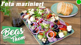 Griechischer Bauernsalat  ein beliebter bunter Salat [upl. by Clie]