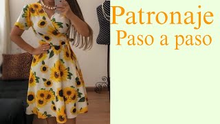 COMO PATRONAR UN VESTIDO ELEGANTE PASO A PASO [upl. by Attenev]