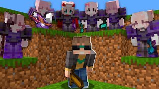 Me Enfrenté a 100 CHICAS CAZADORAS en Minecraft [upl. by Aljan]