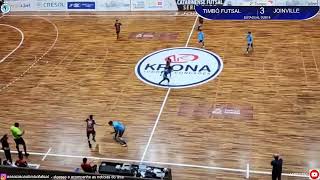 Gol de Eric  JoinvilleKrona 3x3 Associação Timbó FutsalFME [upl. by Thinia]