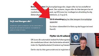 GUIDE Så nemt og ufarligt er det at afmelde DR licens  En borgerpligt [upl. by Lenej969]