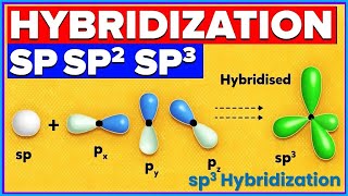 Mastering sp3 Hybridization Chemistry Simplified with Animation [upl. by Shirl540]