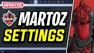 NEW Martoz Fortnite Settings and Keybinds UPDATED SENSITIVITY [upl. by Lewanna681]