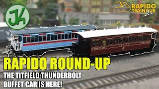 Rapido RoundUp Wisbech amp Upwell Bogie Tramcar Titfield Thunderbolt Buffet Car amp LampY Gunpowder Van [upl. by Isia717]