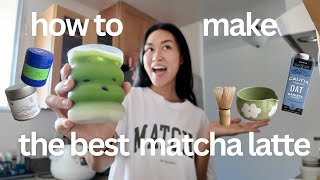 how to make the best matcha latte 🍵 [upl. by Nedia547]