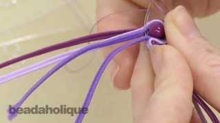 How to do Soutache Bead Embroidery Part 2 How to Create a 2Sided Join [upl. by Atiuqihs213]