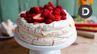 How to make Strawberry Pavlova Cake [upl. by Laddy]