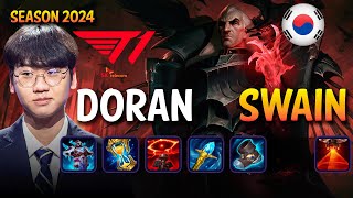 T1 Doran SWAIN vs CASSIOPEIA Top  Patch 1423 KR Ranked  lolrec [upl. by Cameron]