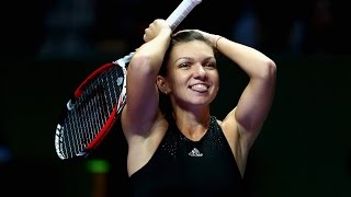 Simona Halep vs Serena Williams  2014 WTA Finals Highlights [upl. by Aihsein107]