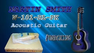 MartinSmith W101BlPk Acoustic guitar UnboxingAcoustic Guitarguitar guitar for beginners [upl. by Enelia]