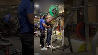 Standing overhead barbell press⚡️gym fitness motivation gymmotivation viral shorts trending [upl. by Amalle]