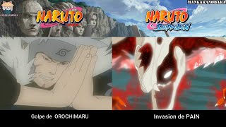 Las 2 GRANDES INVASIONES a Konoha  El ataque de OROCHIMARU y la invasion de PAIN  Naruto Shippuden [upl. by Nitneuq408]