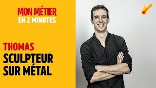 Sculpteur sur métal  Mon métier en 2 minutes [upl. by Getraer]