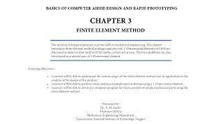 C H A P T E R 3 Audio BookFinite Element Method [upl. by Ekenna727]