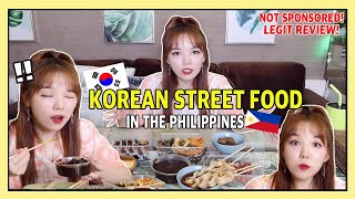 NO AD REAL REVIEW KOREAN JUDGING TRENDING KOREAN STREET FOOD IN THE PHILIPPINES DASURI CHOI [upl. by Aihtnis576]