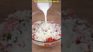 Un délicieux plat de riz recettefacile recetterapide cuisine food recipe astuce best [upl. by Einalam242]