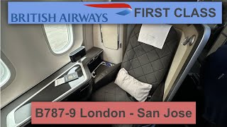 My FIRST FIRST CLASS British Airways to Silicon Valley 7879 [upl. by Idnerb22]