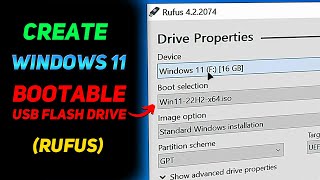 How to Create a Windows 11 Installation USB Rufus Beginners Guide [upl. by Novled]